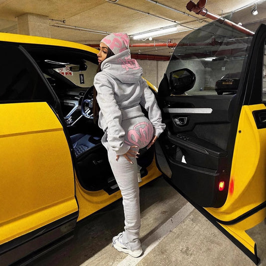 American loose sweatshirts, hoodies and sweatpants Y2K street couple casual wear