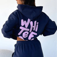 New ladies' spring, autumn and winter hoodie with long sleeves, pullover and hood