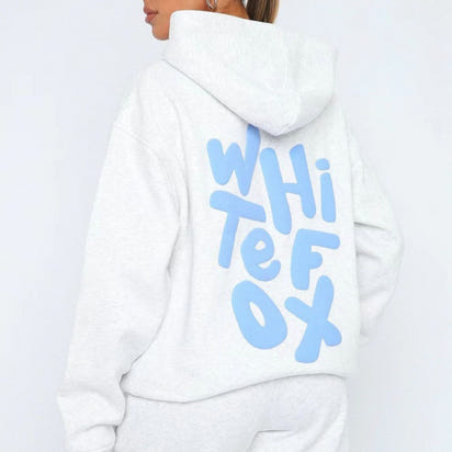 New ladies' spring, autumn and winter hoodie with long sleeves, pullover and hood