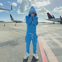 American loose sweatshirts, hoodies and sweatpants Y2K street couple casual wear