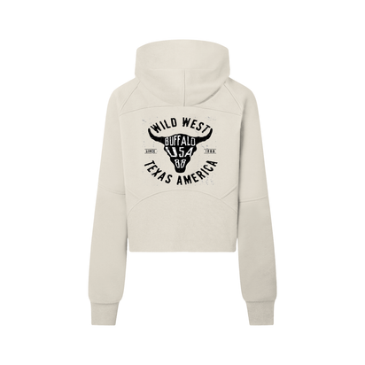 Cropped Half-Zip Hoodie