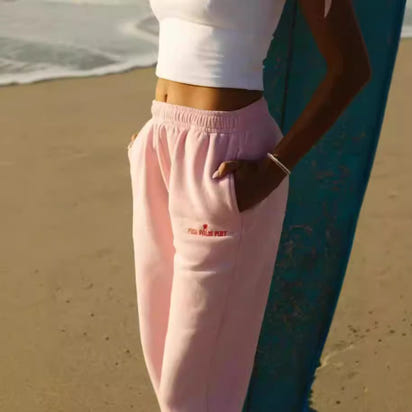 Embroidered off-the-shoulder sleeve hoodie